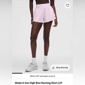 Lululemon Pace crush high rise short